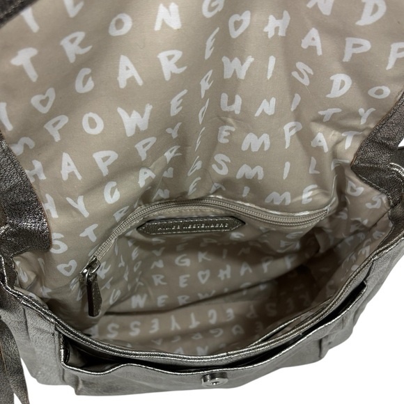 AIMEE KESTENBERG 5th avenue pewter leather crossbody bag purse - Picture 2 of 7